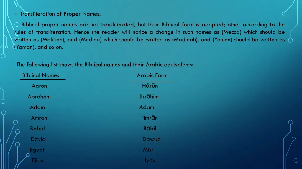 transliteration of proper names