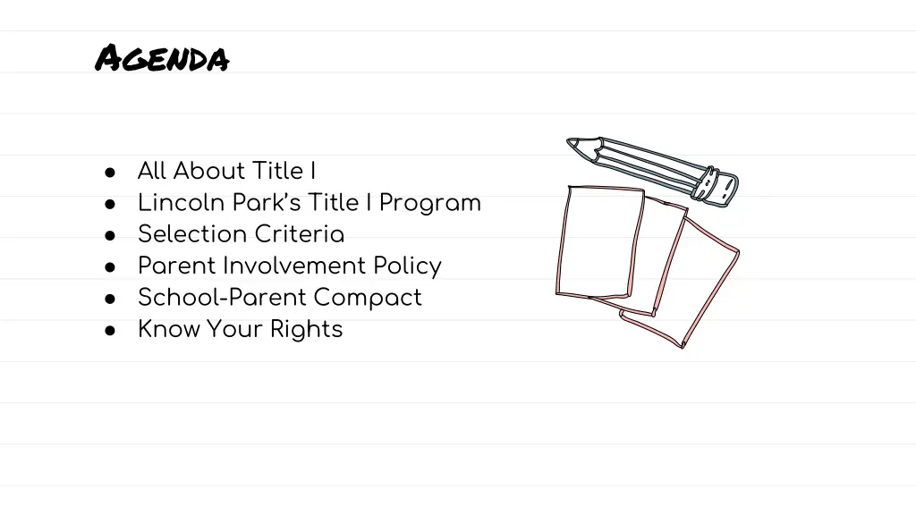 agenda