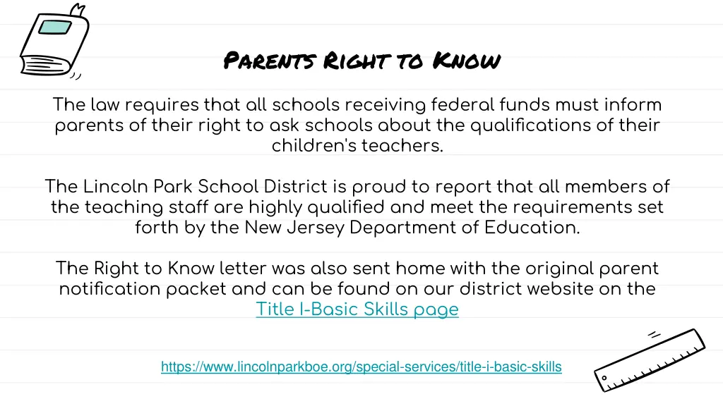 parents right to know
