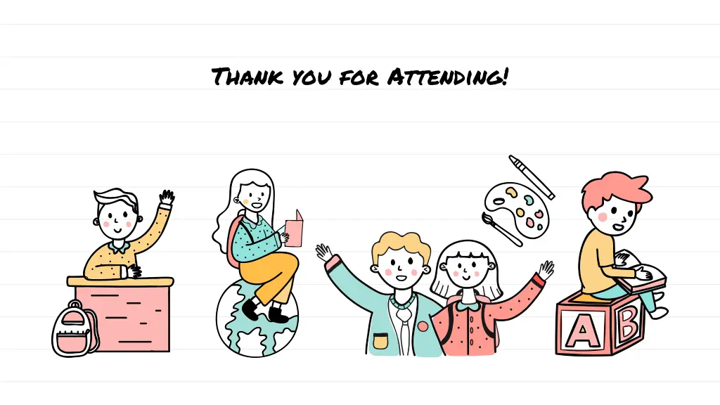 thank you for attending