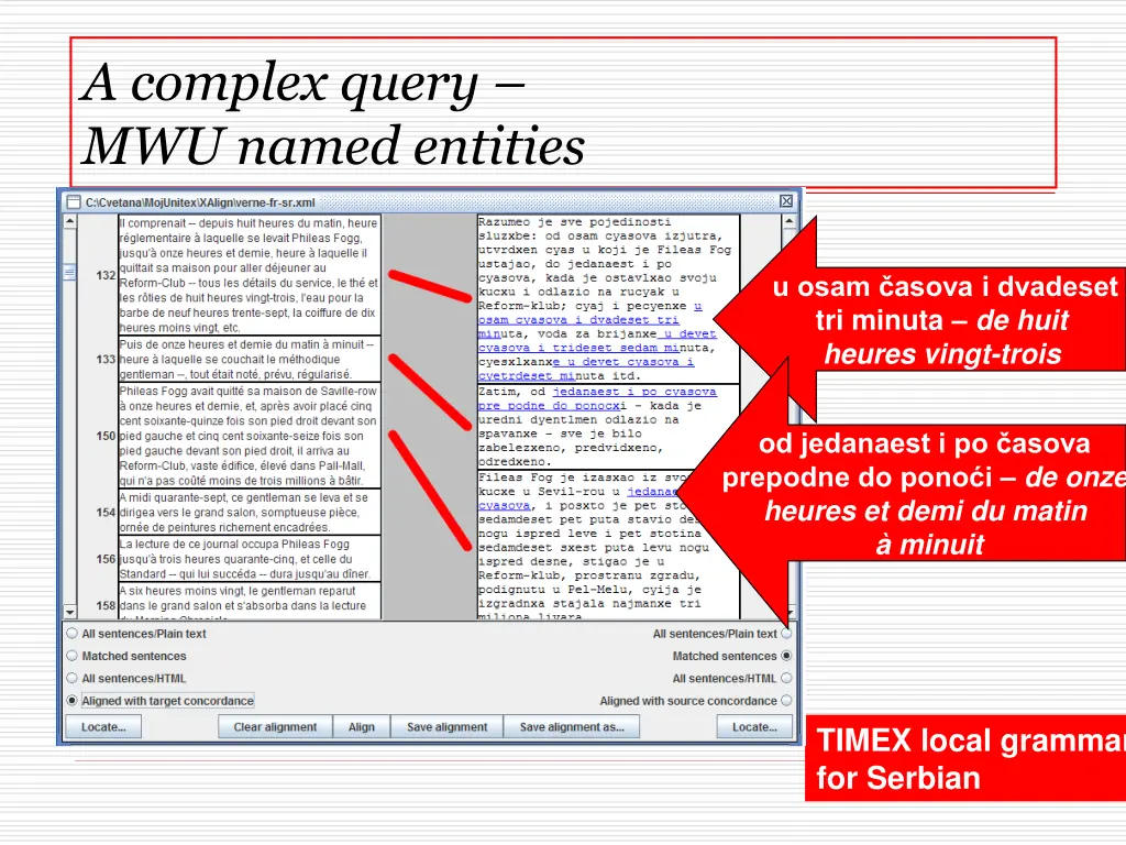 a complex query mwu named entities
