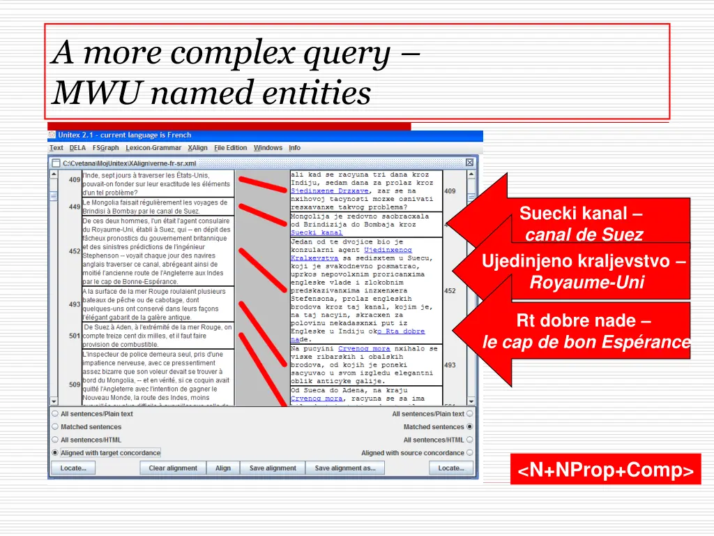 a more complex query mwu named entities