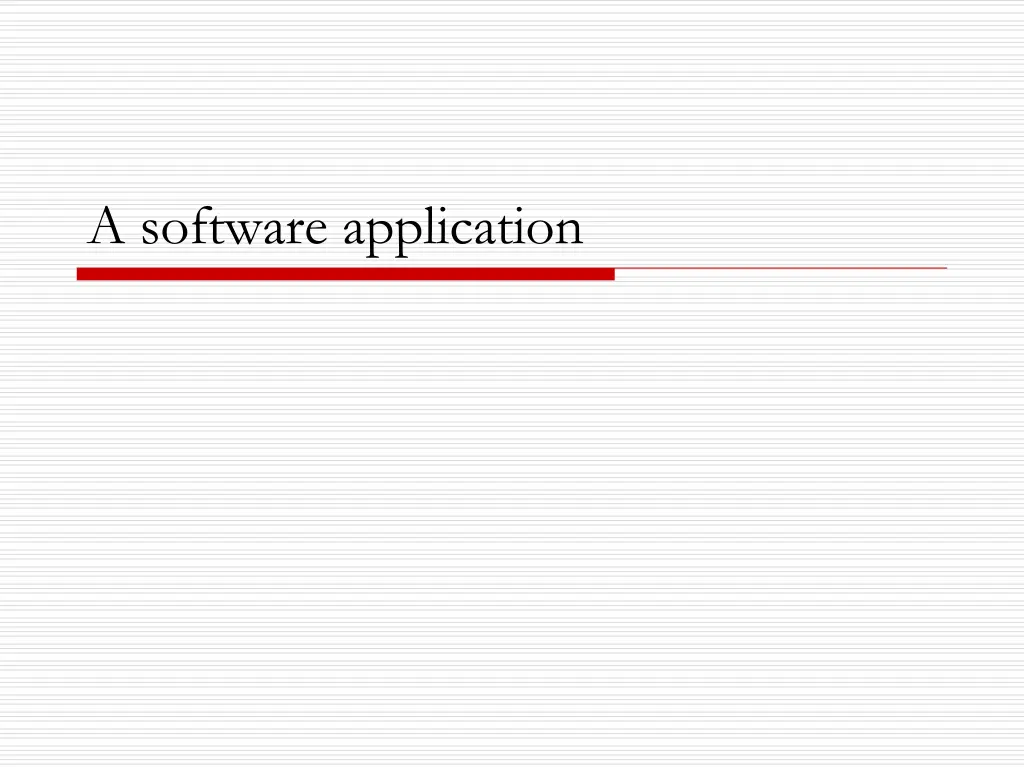 a software application