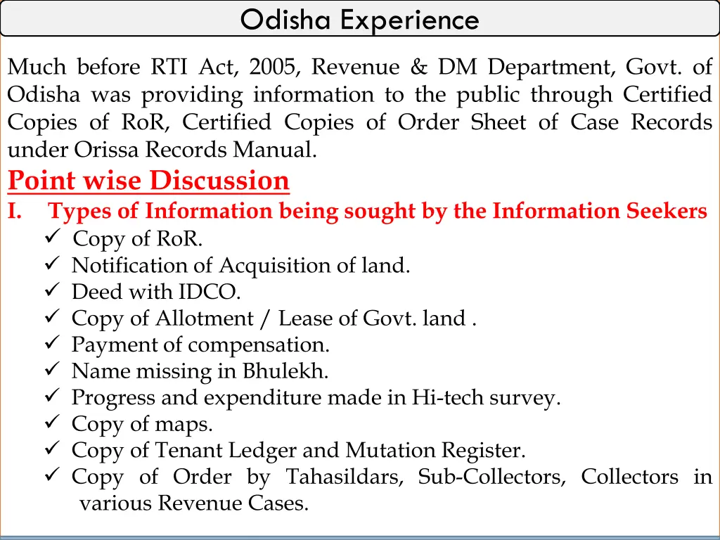odisha experience