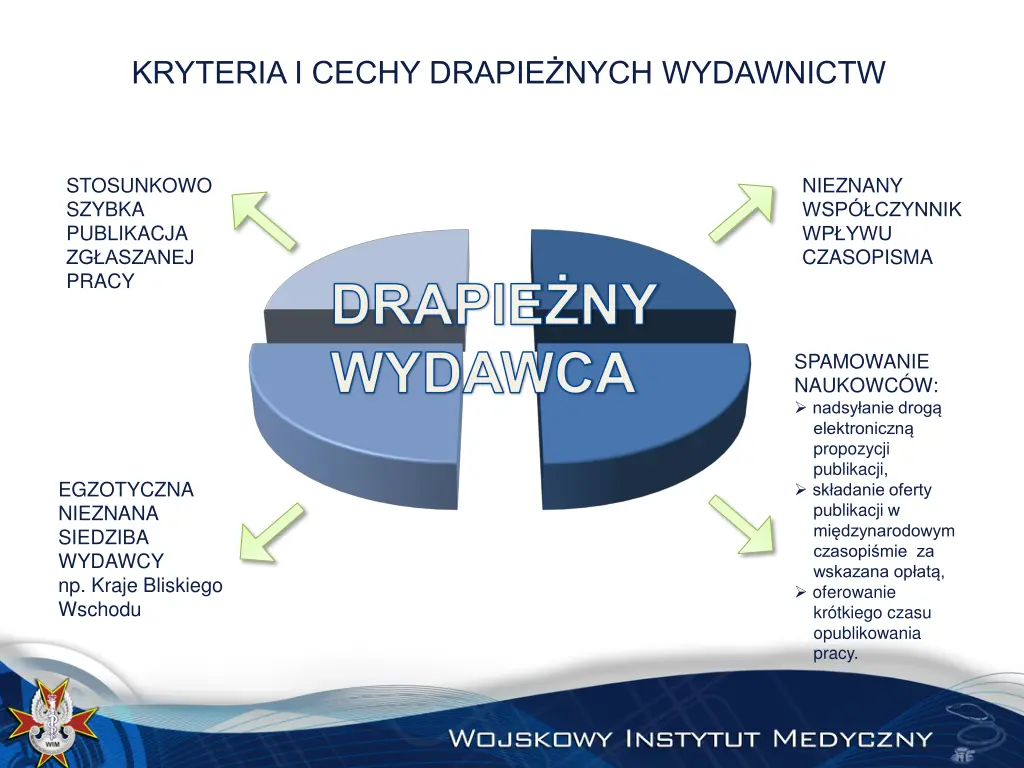 kryteria i cechy drapie nych wydawnictw