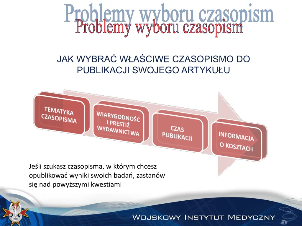 problemy wyboru czasopism jak wybra w a ciwe