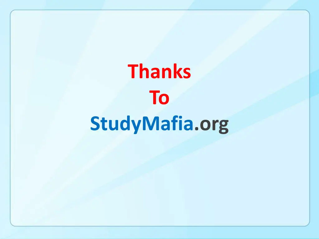 thanks to