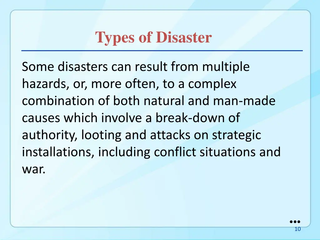 types of disaster 4