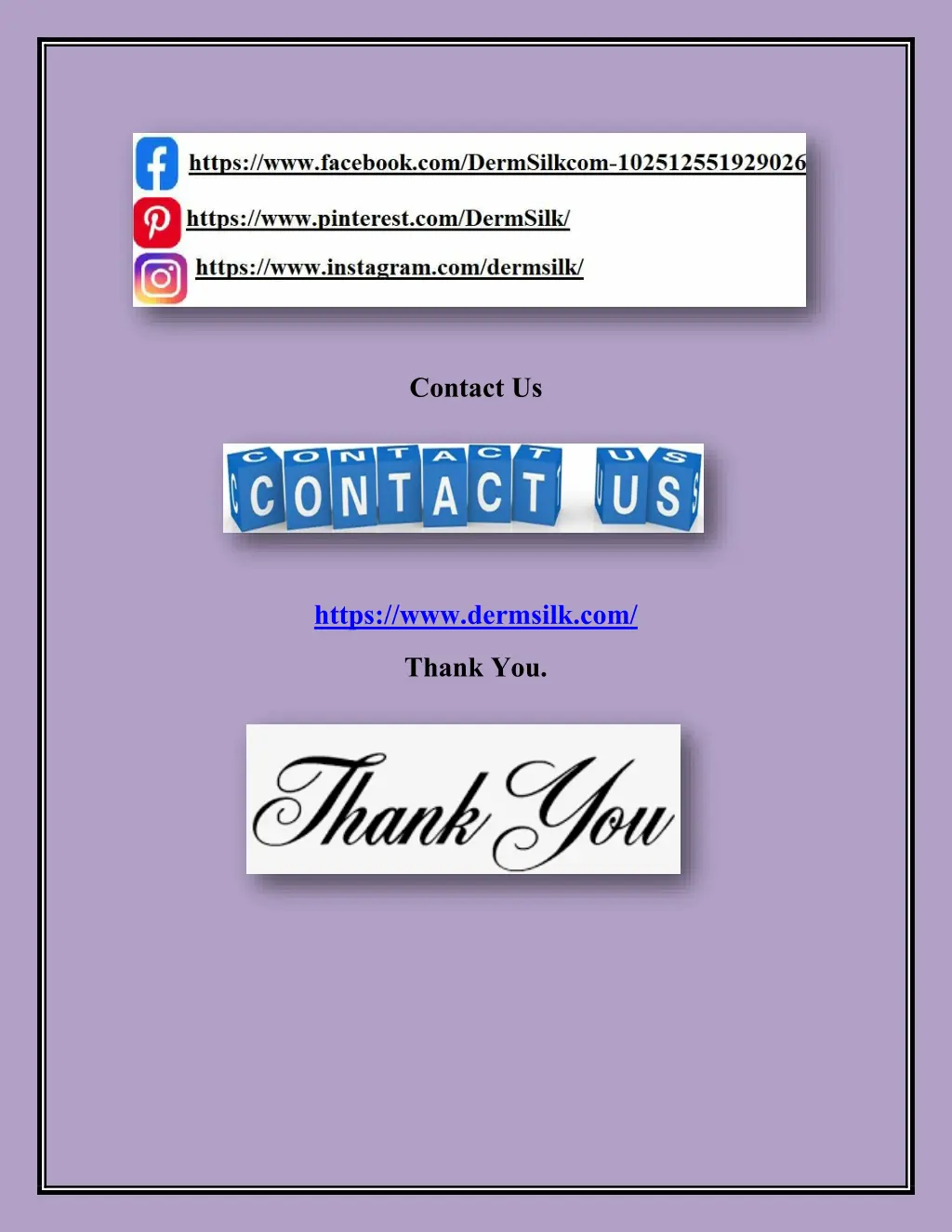 contact us