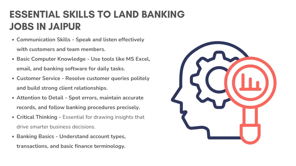 essential skills to land banking jobs in jaipur