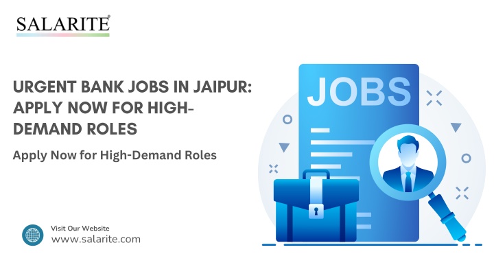 urgent bank jobs in jaipur apply now for high