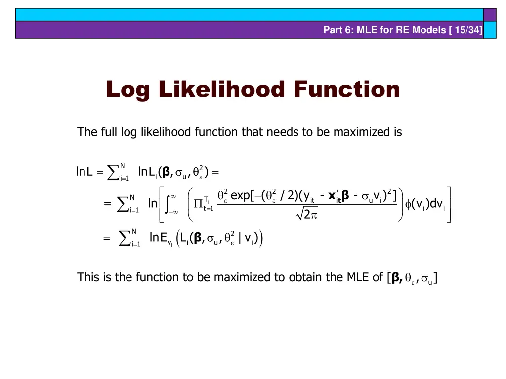 part 6 mle for re models 15 34