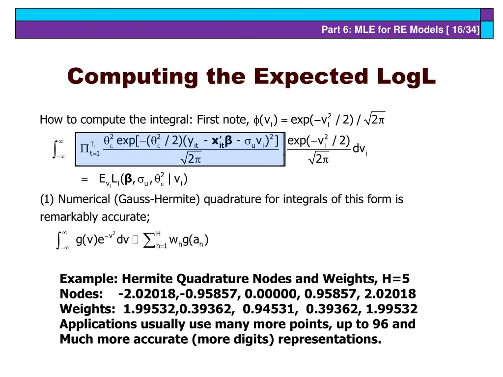part 6 mle for re models 16 34