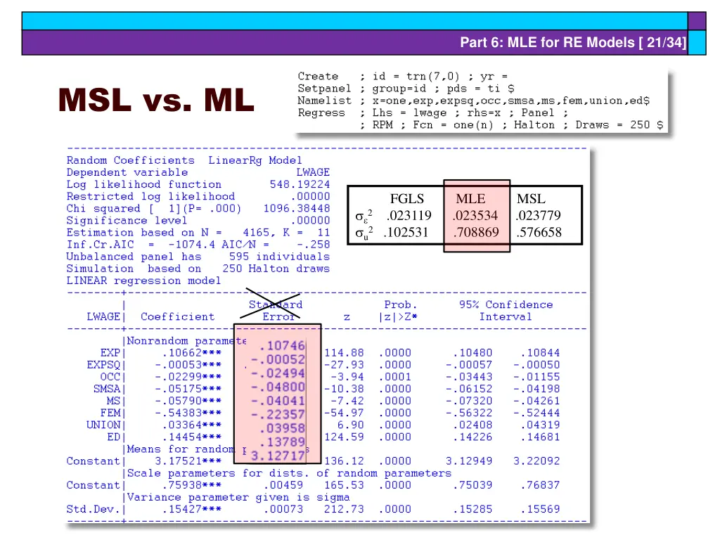part 6 mle for re models 21 34