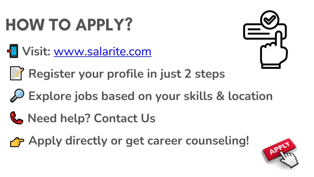 visit www salarite com register your profile