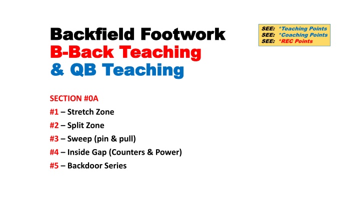 backfield footwork backfield footwork b b back