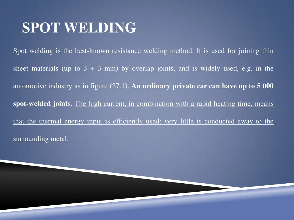 spot welding