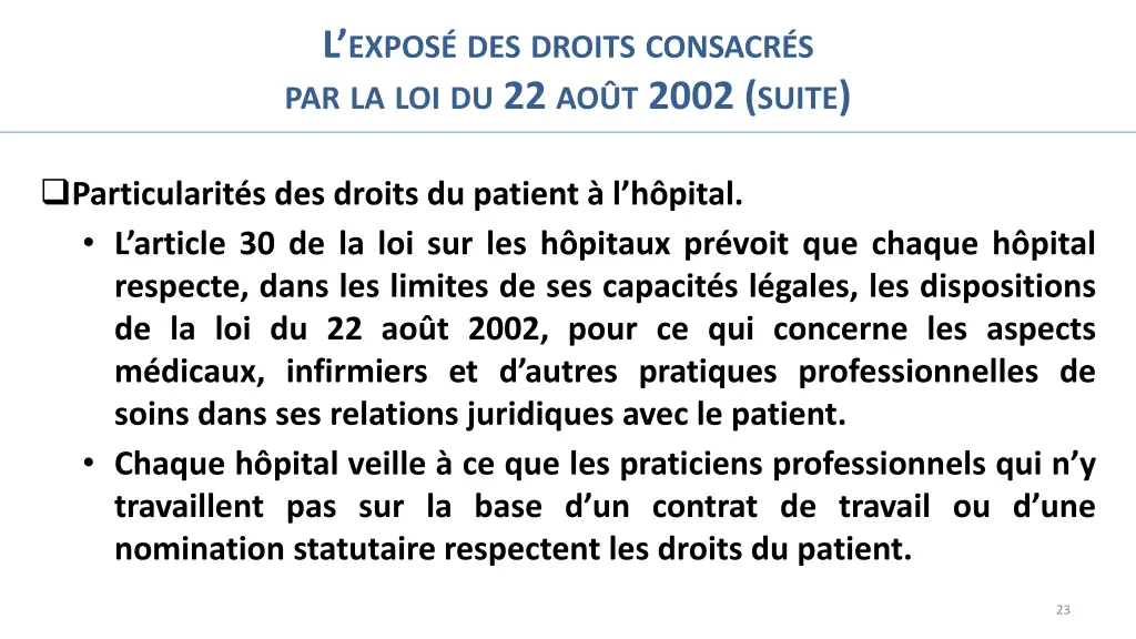 l expos des droits consacr 14
