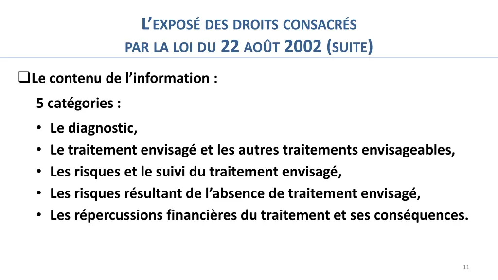 l expos des droits consacr 2