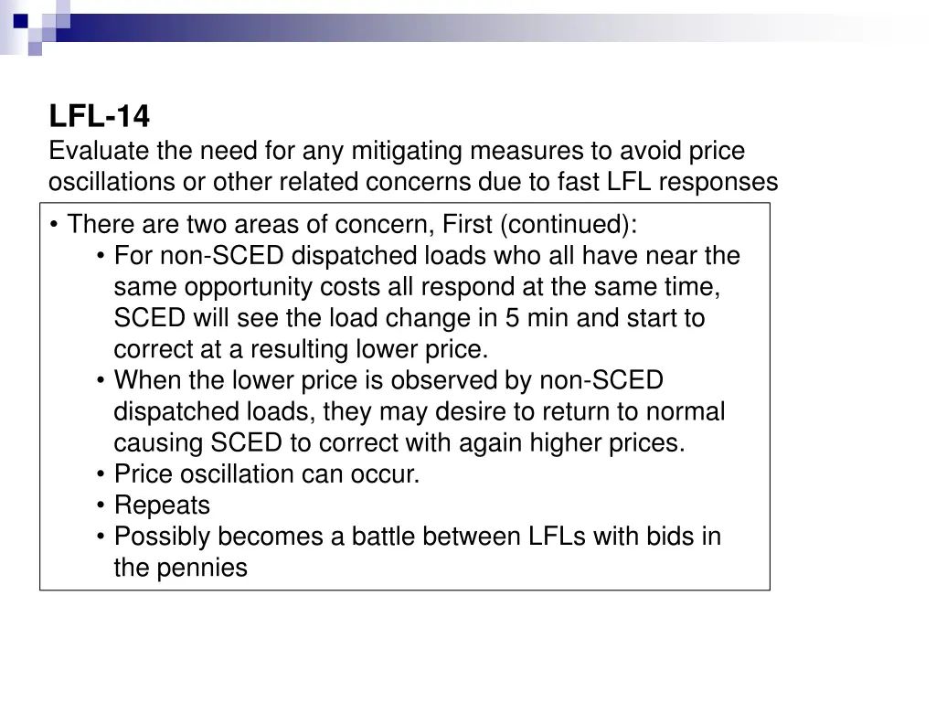 lfl 14 evaluate the need for any mitigating 1