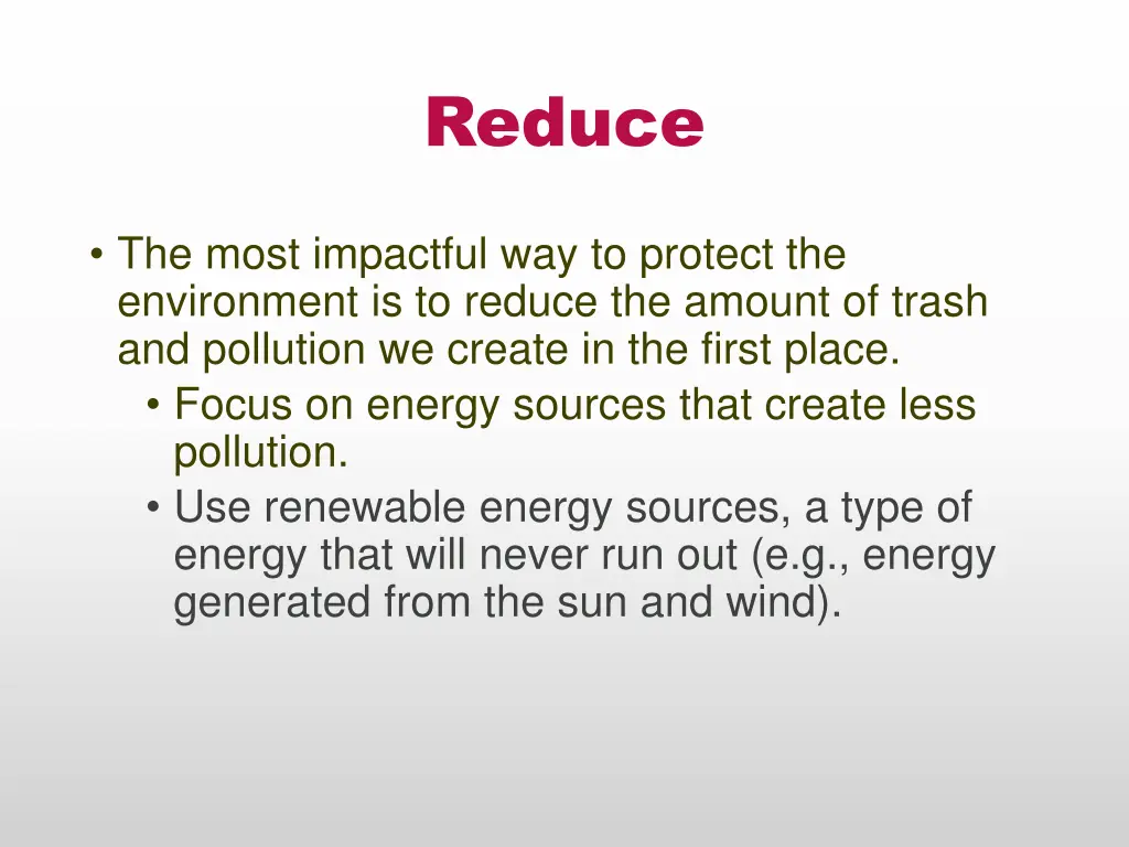 reduce