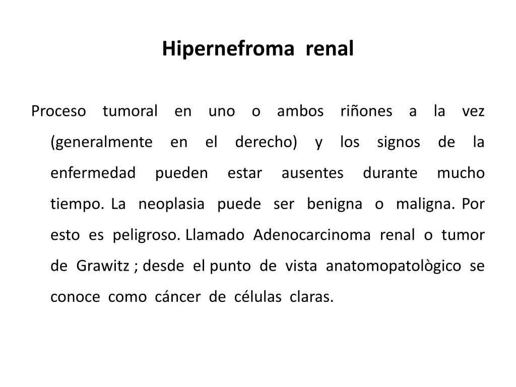 hipernefroma renal