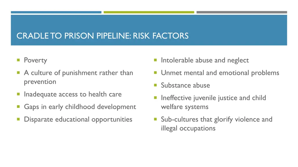 cradle to prison pipeline risk factors