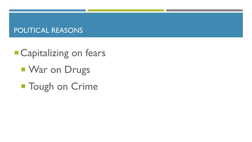 political reasons
