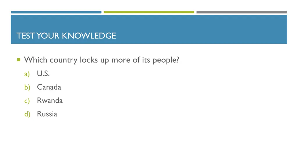 test your knowledge