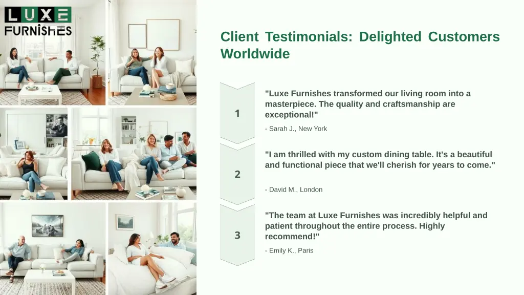 client testimonials delighted customers worldwide