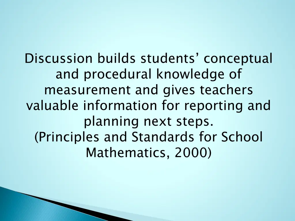 discussion builds students conceptual