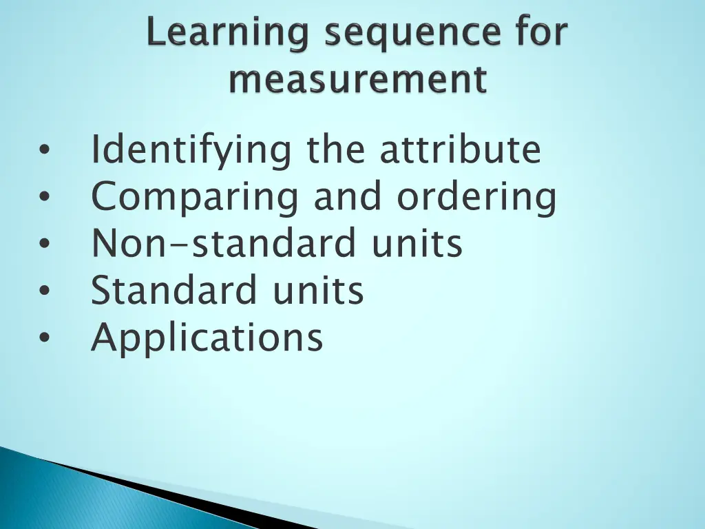 identifying the attribute comparing and ordering