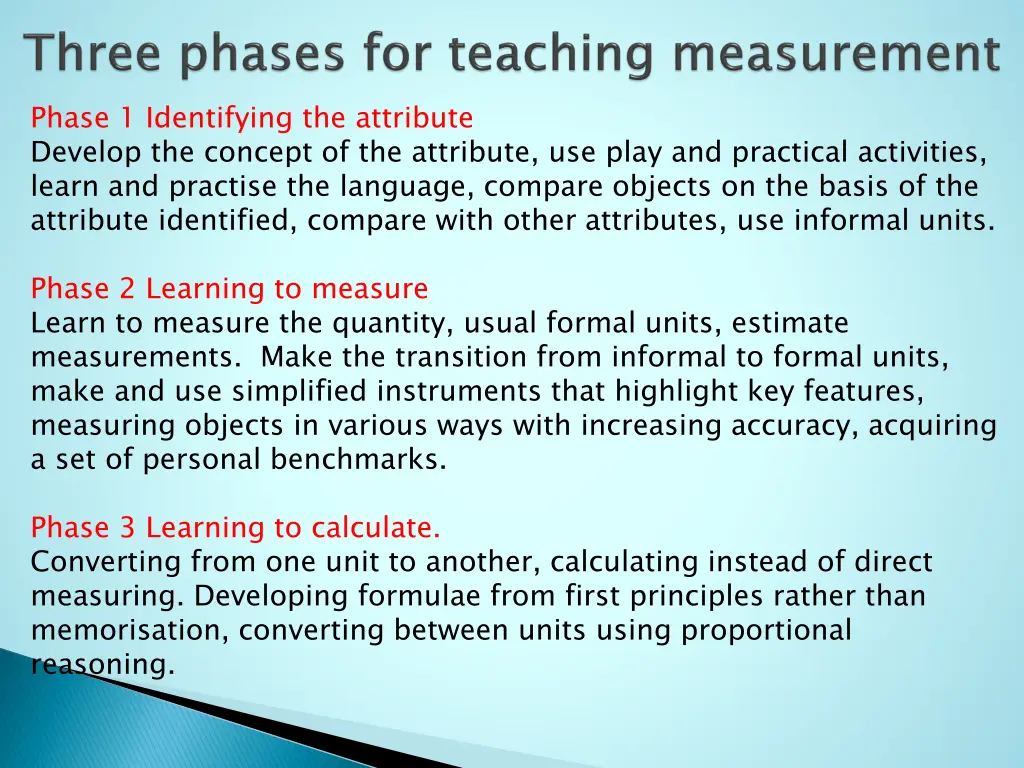 phase 1 identifying the attribute develop