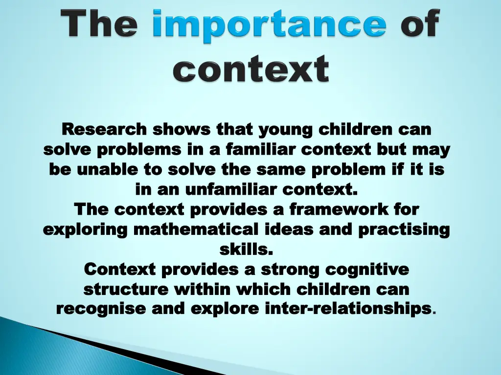 research shows that young children can research