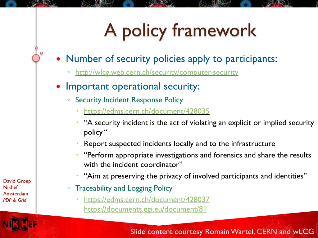 a policy framework