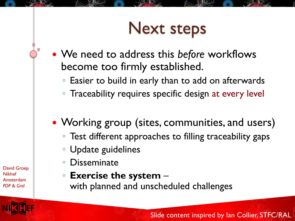next steps