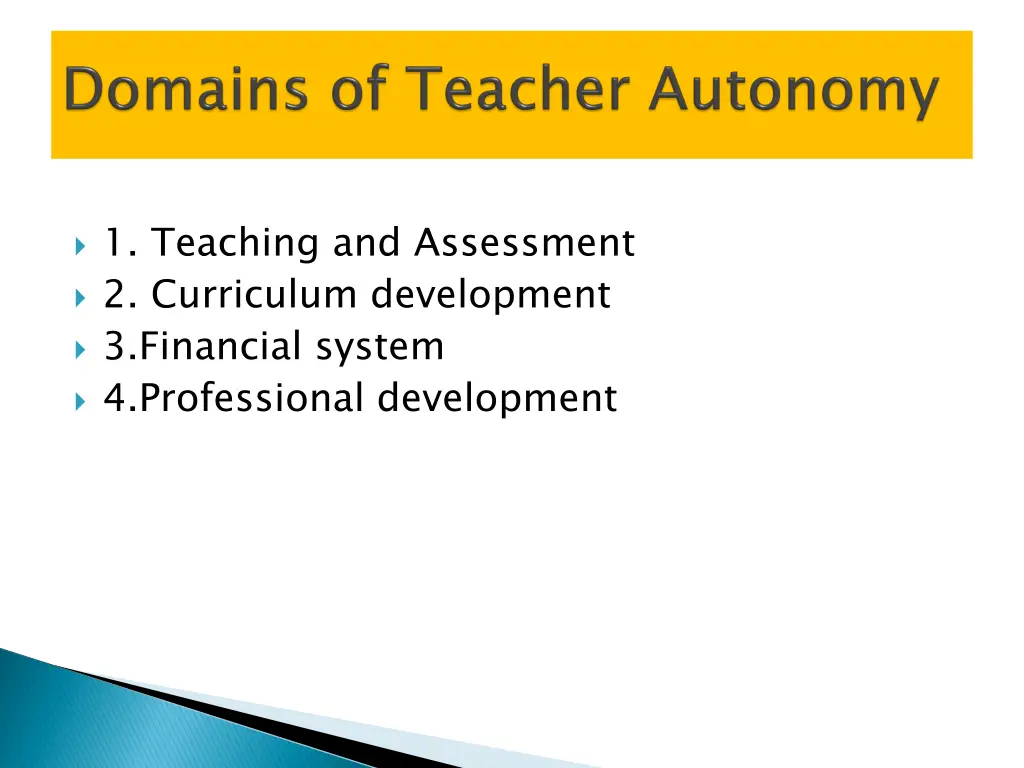 1 teaching and assessment 2 curriculum