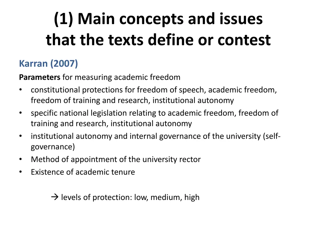 1 main concepts and issues that the texts define 1