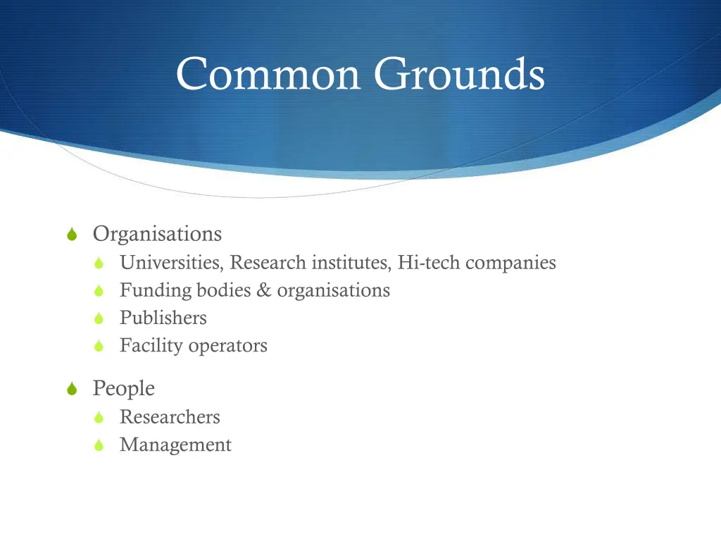 common grounds
