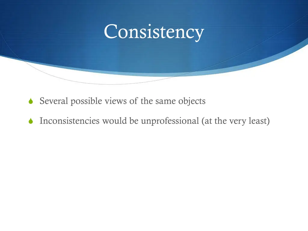 consistency