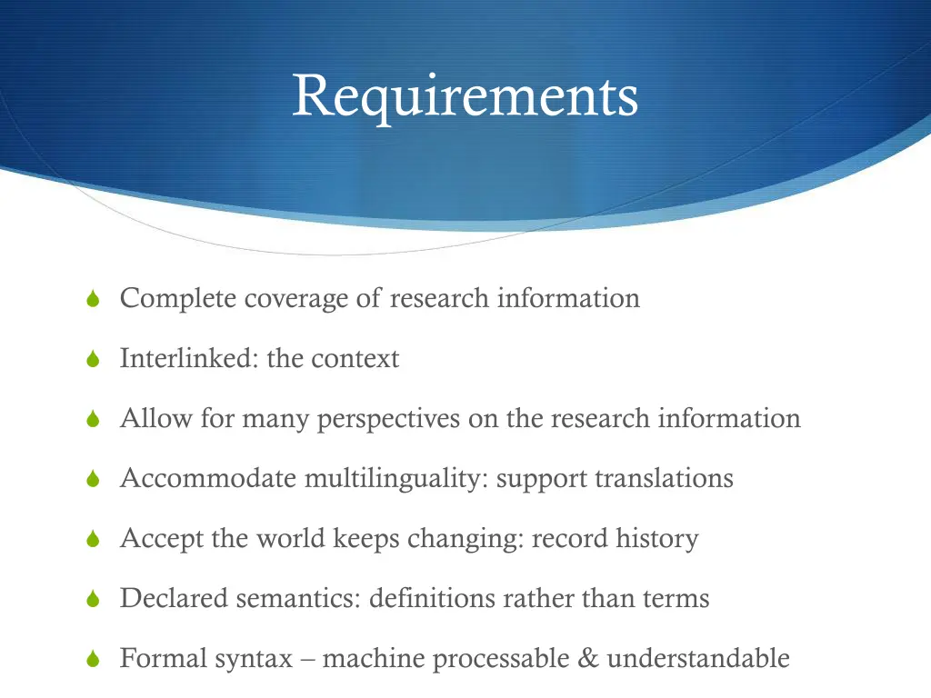 requirements