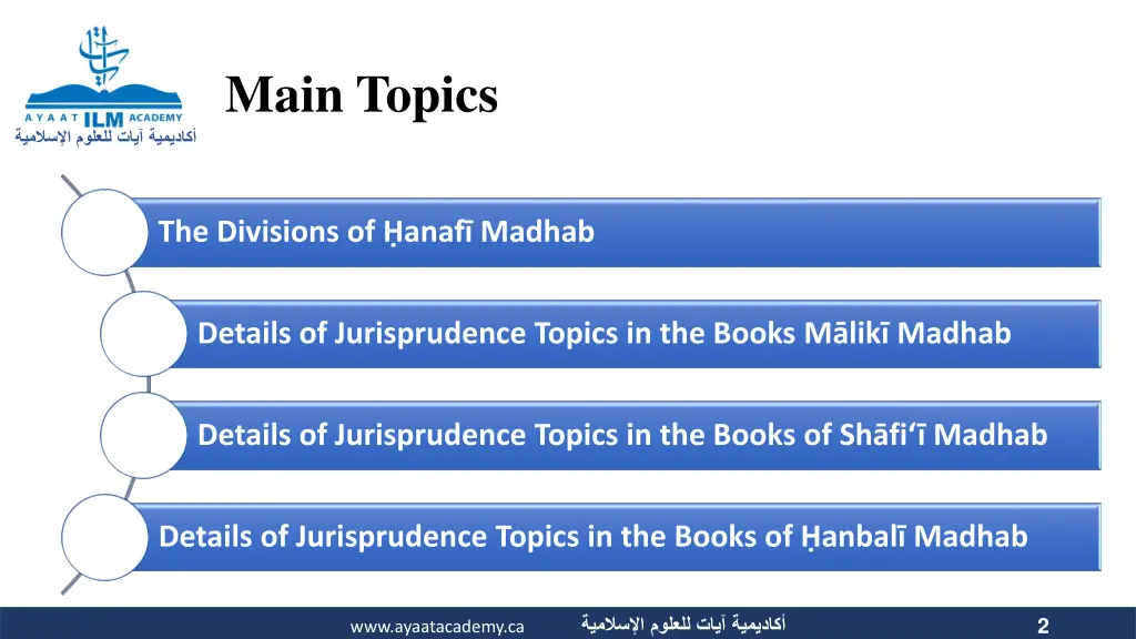 main topics