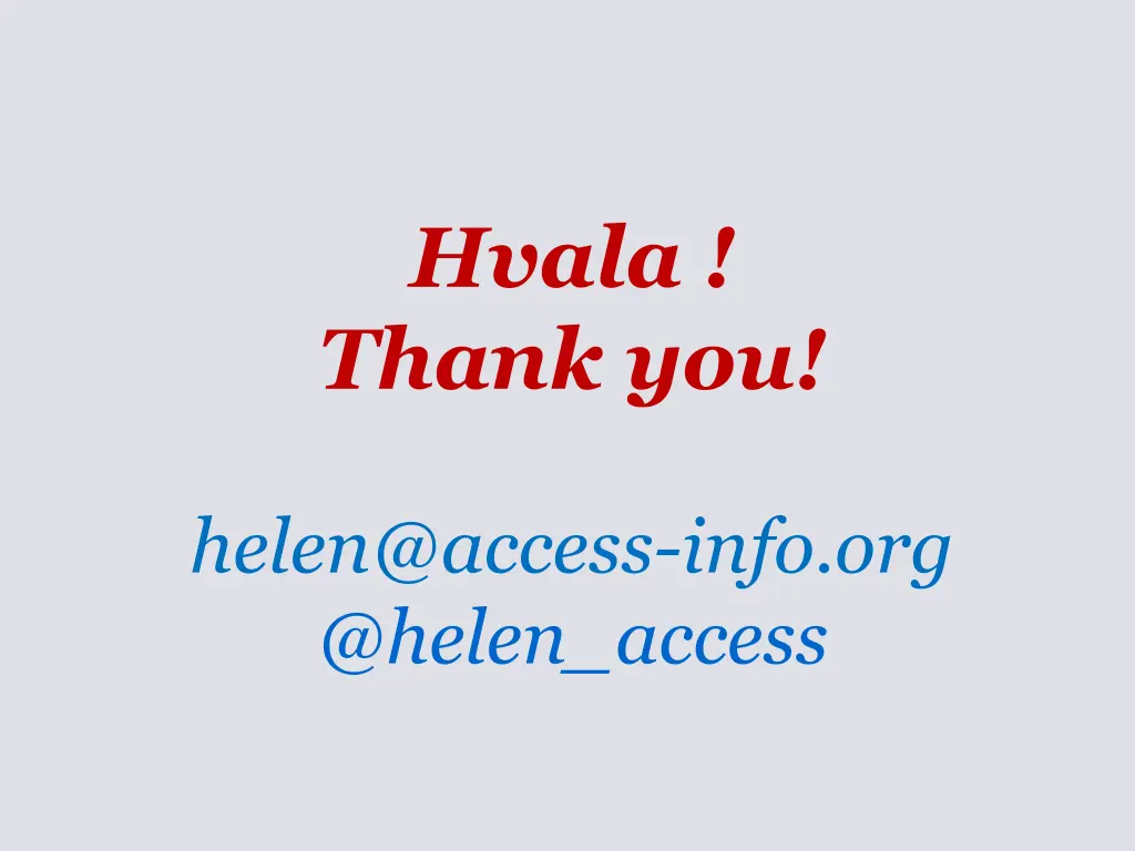 hvala thank you