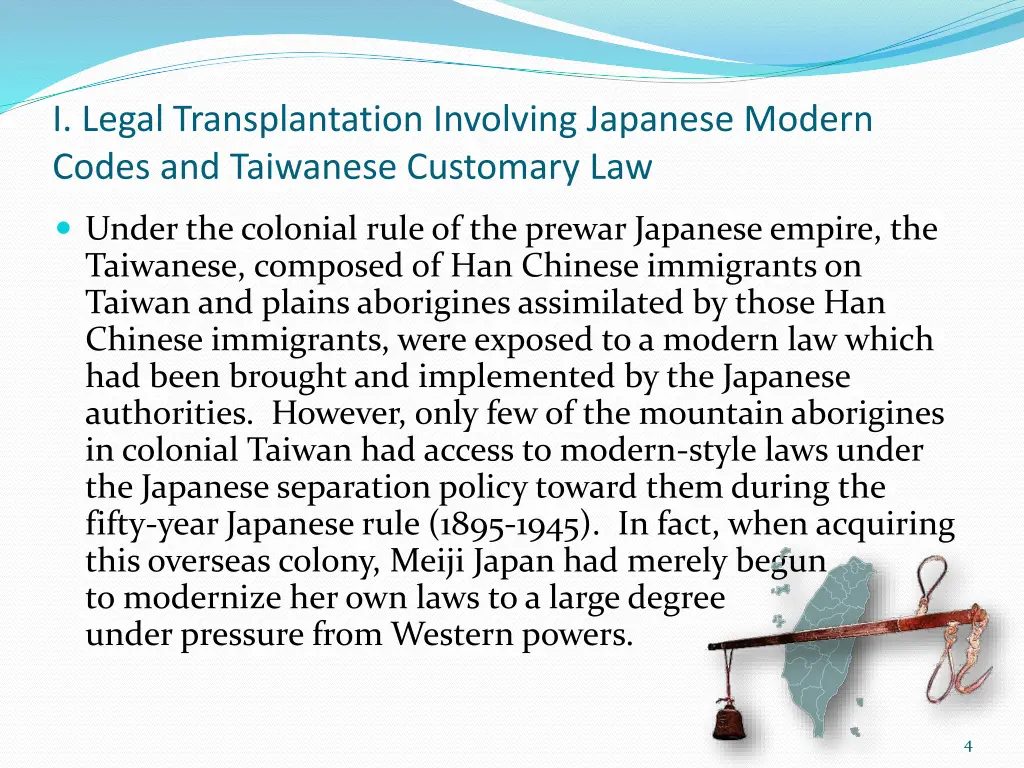 i legal transplantation involving japanese modern