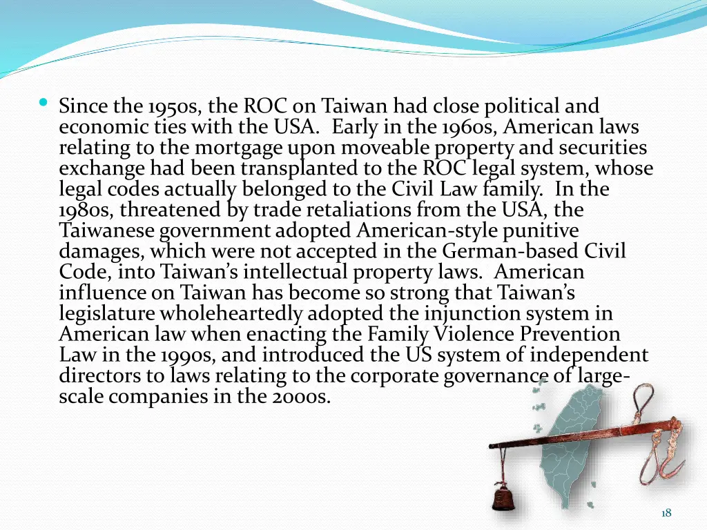 since the 1950s the roc on taiwan had close