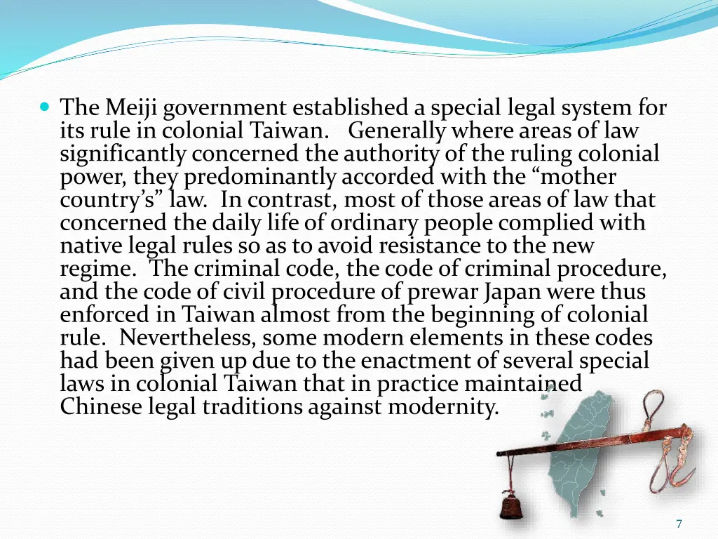 the meiji government established a special legal