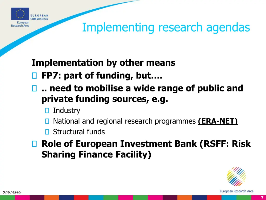 implementing research agendas
