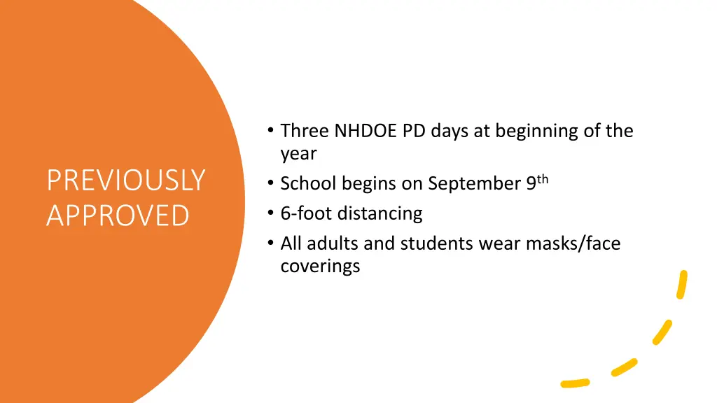 three nhdoe pd days at beginning of the year