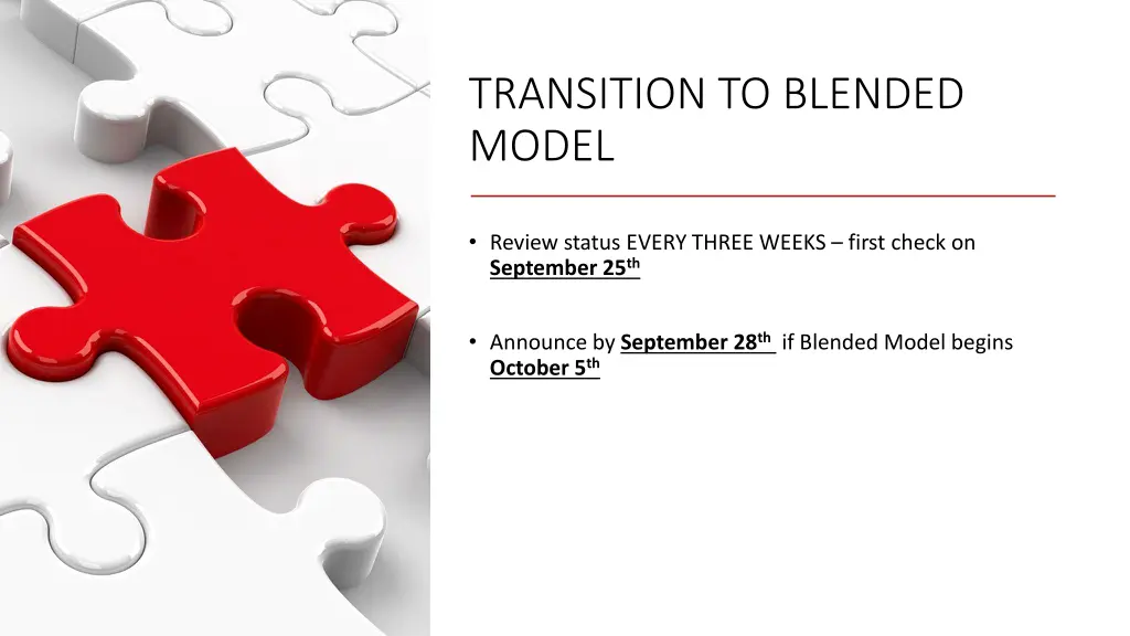 transition to blended model