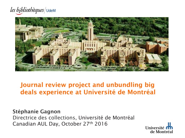 journal review project and unbundling big deals